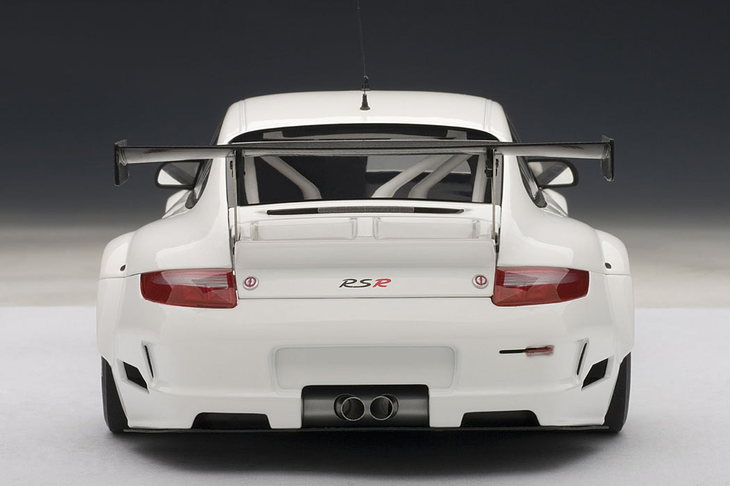 Modèle réduit de voiture Porsche 911 GT3 RSR finition blanche 1/18 Autoart