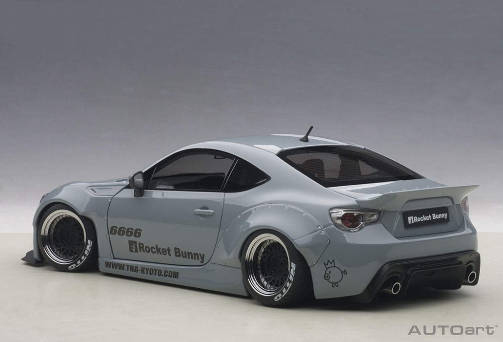 Autoart 1/18 Rocket Bunny 86 Concrete Gray with Black Wheels Finished Model