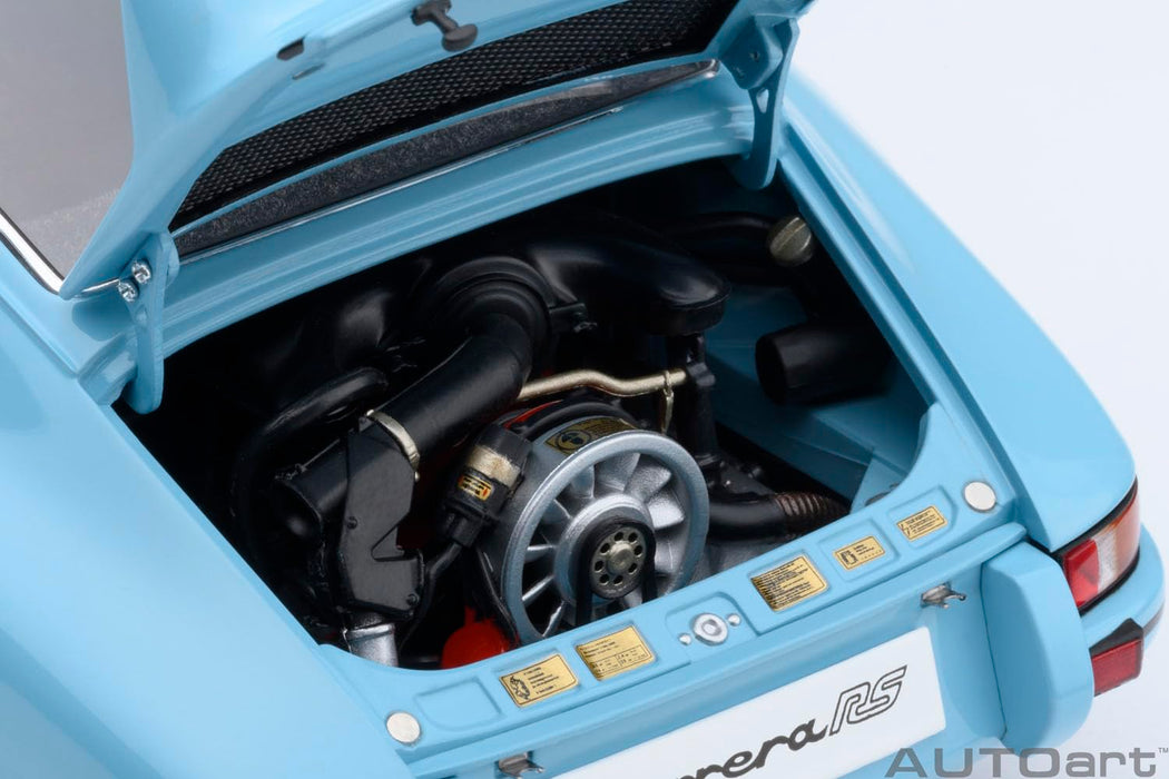 Autoart Porsche 911 Carrera 2.7 RS 1/18 Scale in Gulf Blue Black Stripes