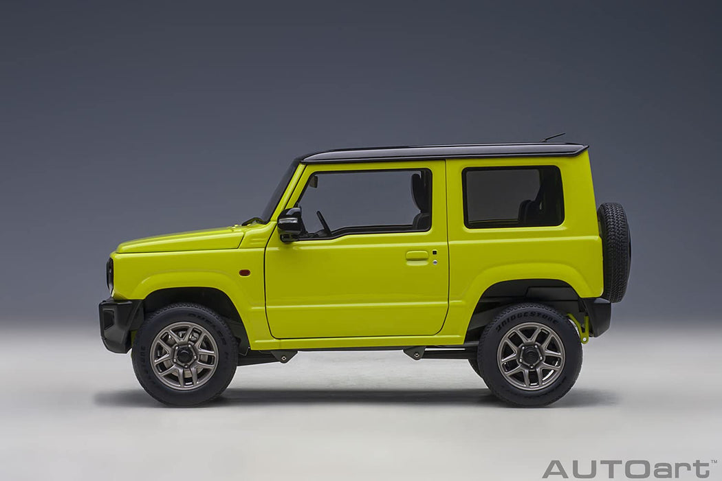 Autoart 1/18 Suzuki Jimny Jaune Toit Noir Modèle Moulé Sous Pression 78501