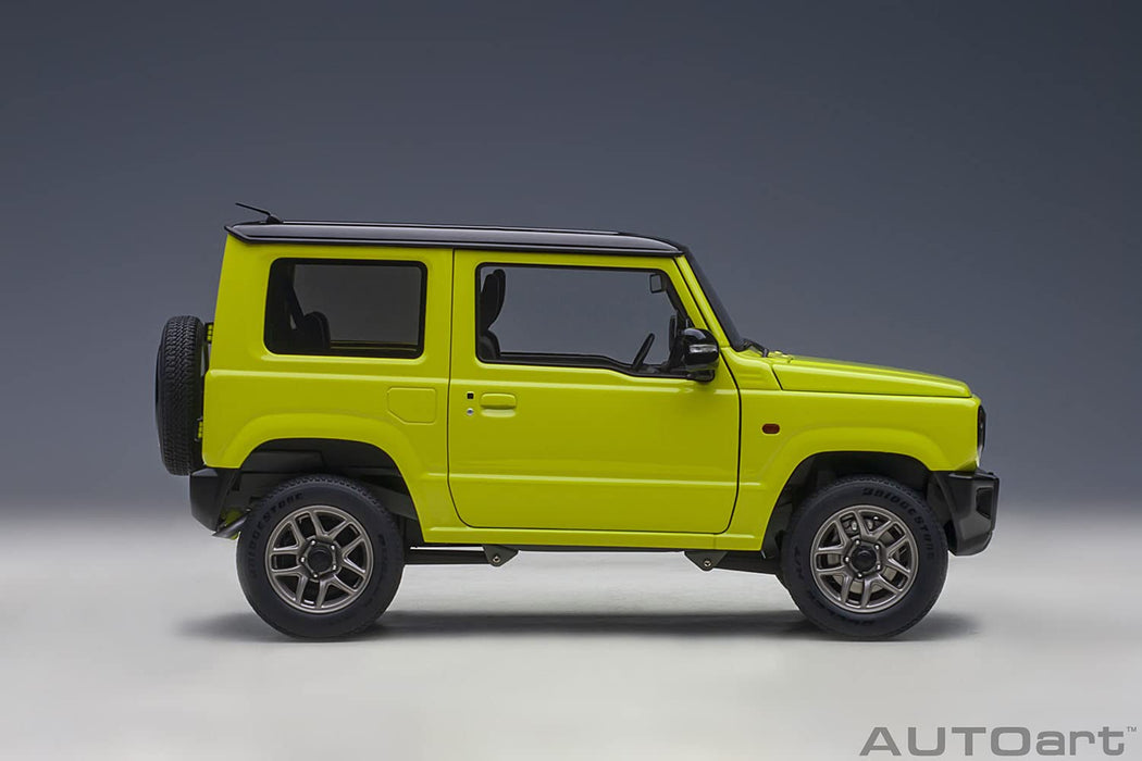 Autoart 1/18 Suzuki Jimny Jaune Toit Noir Modèle Moulé Sous Pression 78501