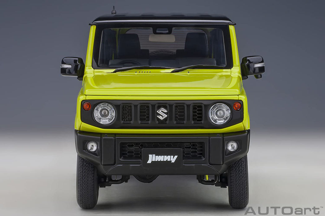 Autoart 1/18 Suzuki Jimny, Gelb/Schwarzes Dach, Druckgussmodell, 78501