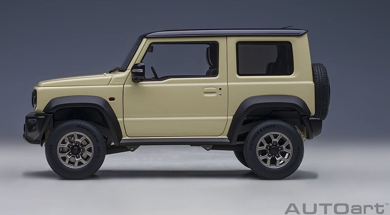 Autoart 1/18 Suzuki Jimny Sierra JB74 Ivory Metallic Black Roof Model Car 78510