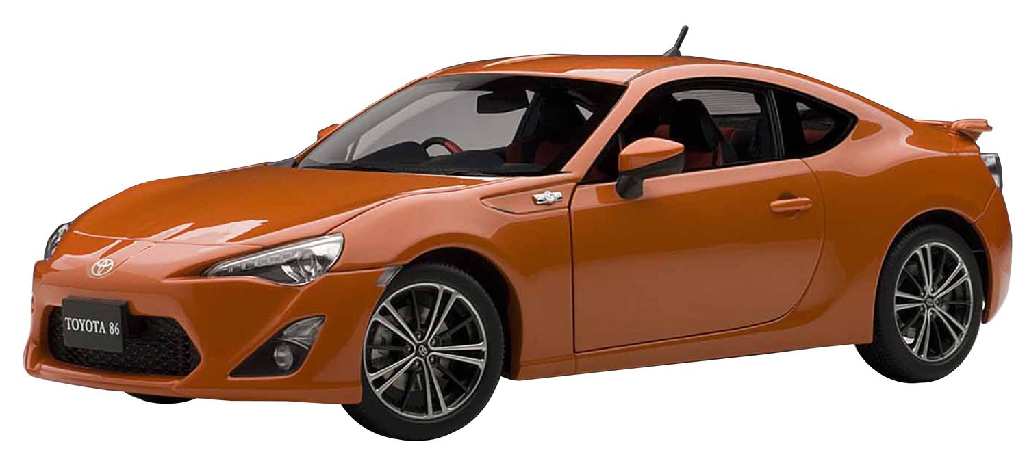 Autoart 1/18 Toyota 86 GT Limited Right Hand Drive Orange Metallic Mod