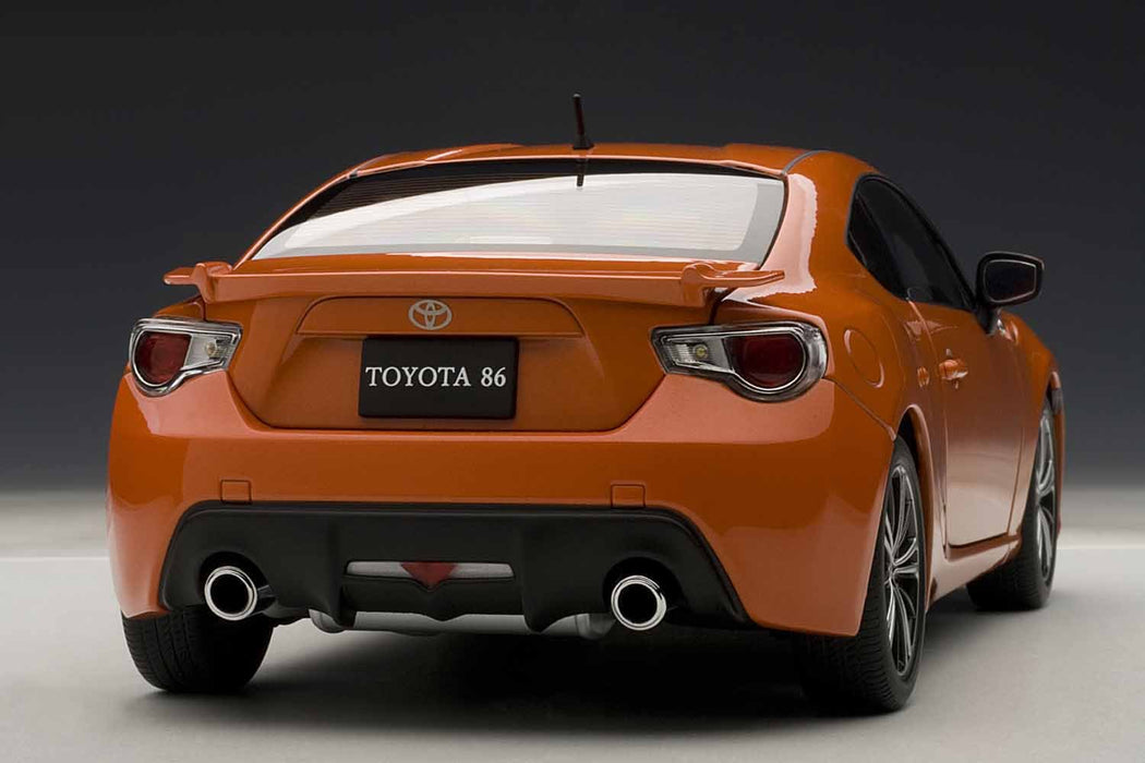 Autoart 1/18 Toyota 86 GT Limited Right Hand Drive Orange Metallic Model