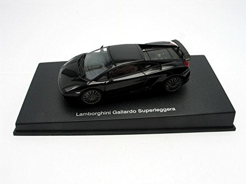 Modèle réduit de voiture de collection Lamborghini Gallardo Superleggera noire à l'échelle 1/43 de Autoart