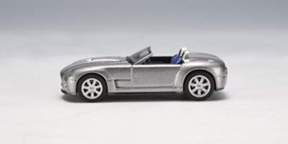 Modèle réduit de voiture finie Ford Shelby Cobra Concept 2004 gris argenté Autoart 1/64