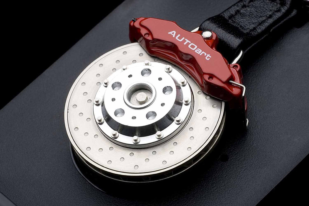 Autoart Brake Disc Keychain with 6-Pot Red Caliper