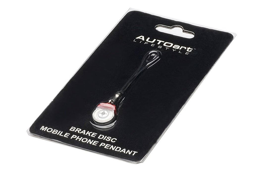 Autoart Brake Disc Mobile Phone Pendant with Red Caliper - Finished Product