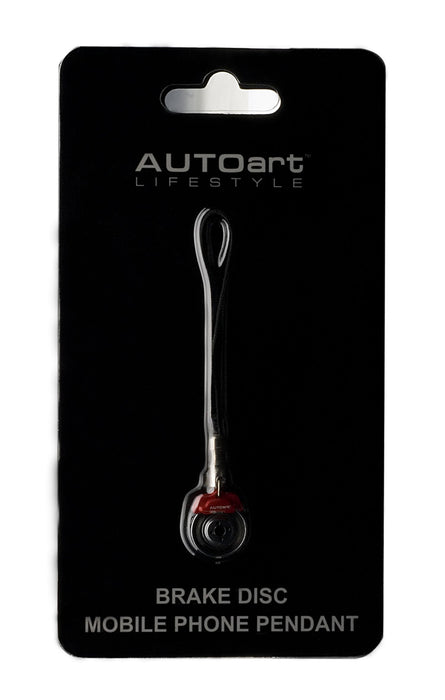 Pendentif pour téléphone portable avec disque de frein Autoart et étrier rouge - Produit fini