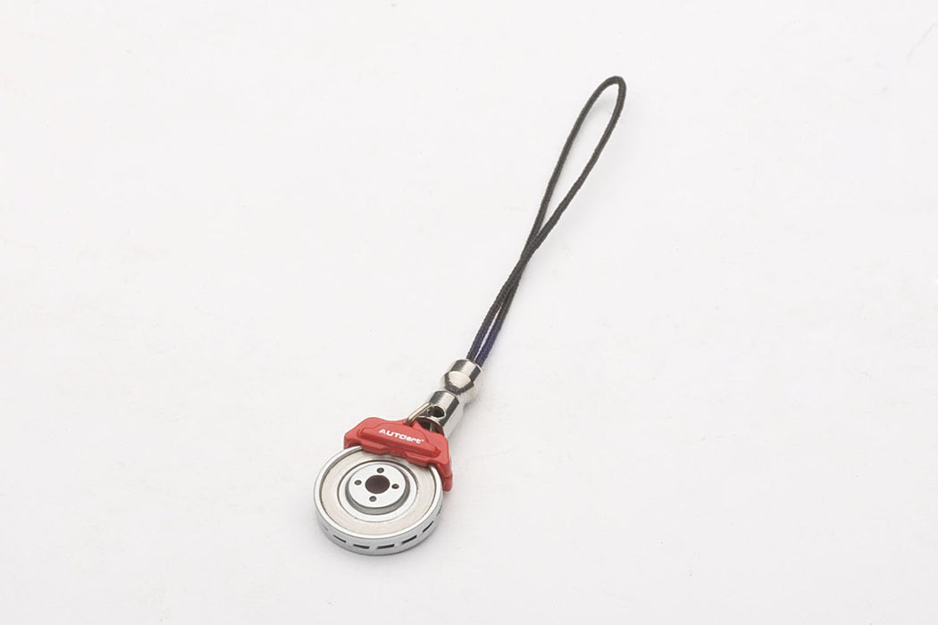 Autoart Brake Disc Mobile Phone Pendant with Red Caliper - Finished Product