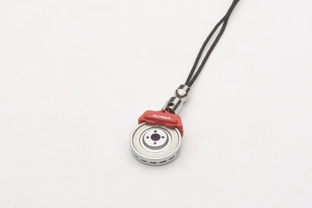 Autoart Brake Disc Mobile Phone Pendant with Red Caliper - Finished Product