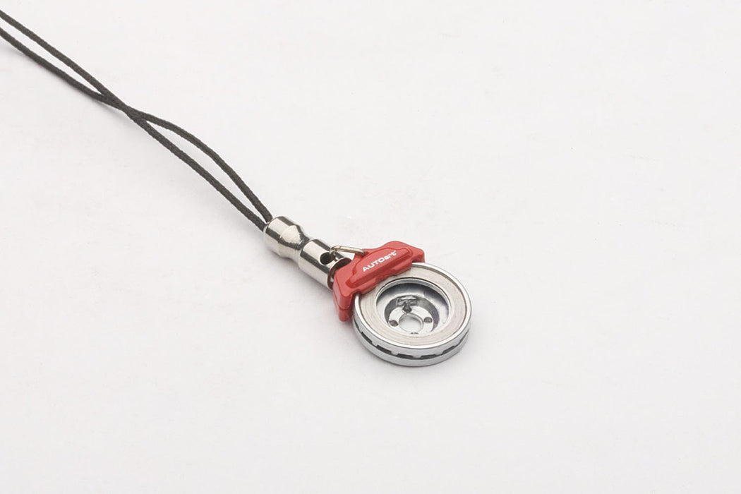 Autoart Brake Disc Mobile Phone Pendant with Red Caliper - Finished Product