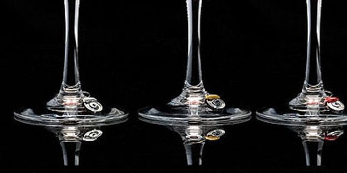 Autoart Brake Disc Wine Glass Charms Set of 4 - Unique Wine Accessories