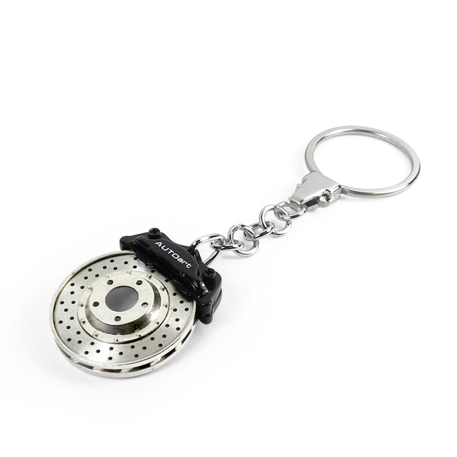 Autoart Omega Shape Racing Brake Disc Keychain with Black Caliper- Japan Figure Store - #1 Bring To You The Best Japanese Goods