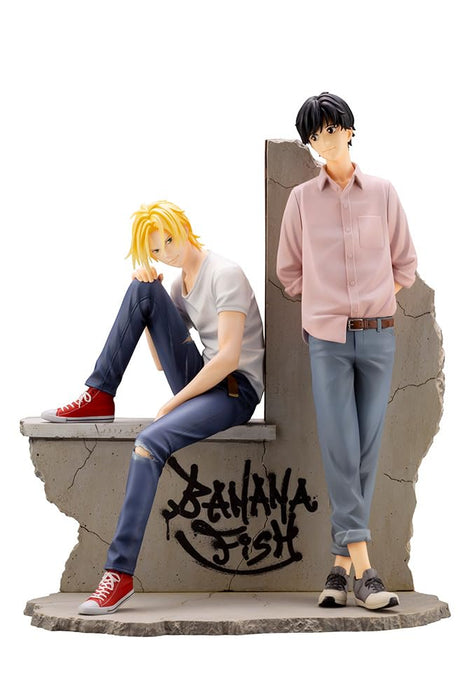 Kotobukiya Artfx J 1/8 Banana Fish Ash Lynx and Eiji 2023 Re-Release Statue