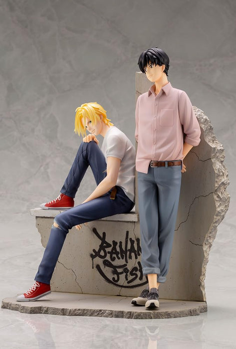 Kotobukiya Artfx J 1/8 Banana Fish Ash Lynx and Eiji 2023 Re-Release Statue