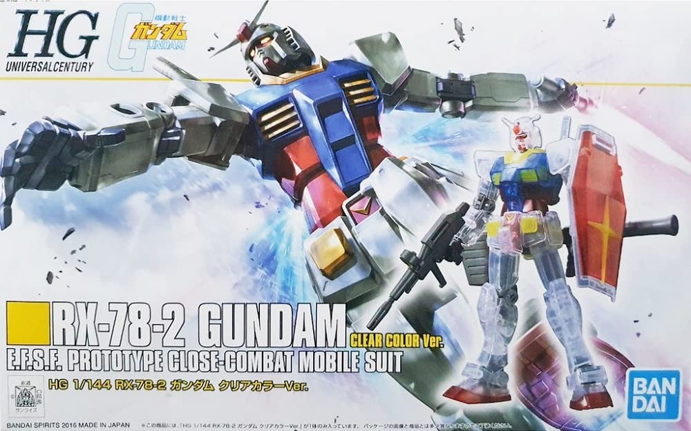 Bandai Event Limited HG 1/144 RX-78-2 Gundam Clear Color Mobile Suit Model