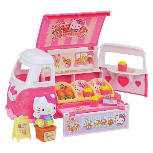Bandai Hello Kitty Pink Food Truck Playset for Anywhere Delivery Fun