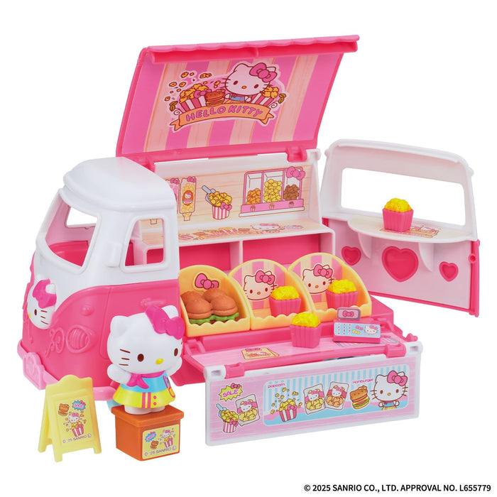 Bandai Hello Kitty Pink Food Truck Playset for Anywhere Delivery Fun