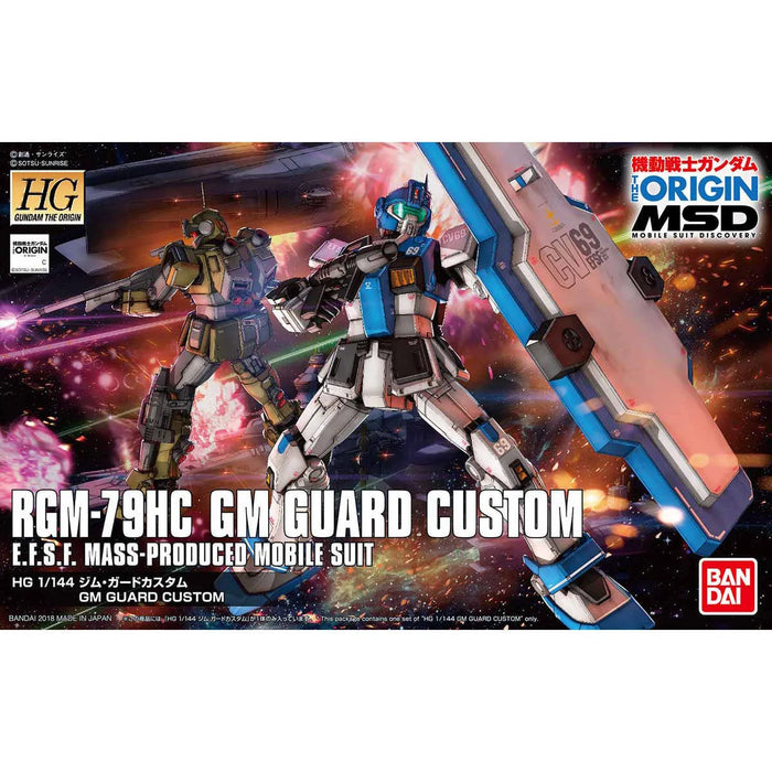 Bandai Hg 1/144 Gundam The Origin Msd Rgm-79hc Gm Guard Custom Model Kit- Japan Figure Store - #1 Bring To You The Best Japanese Goods