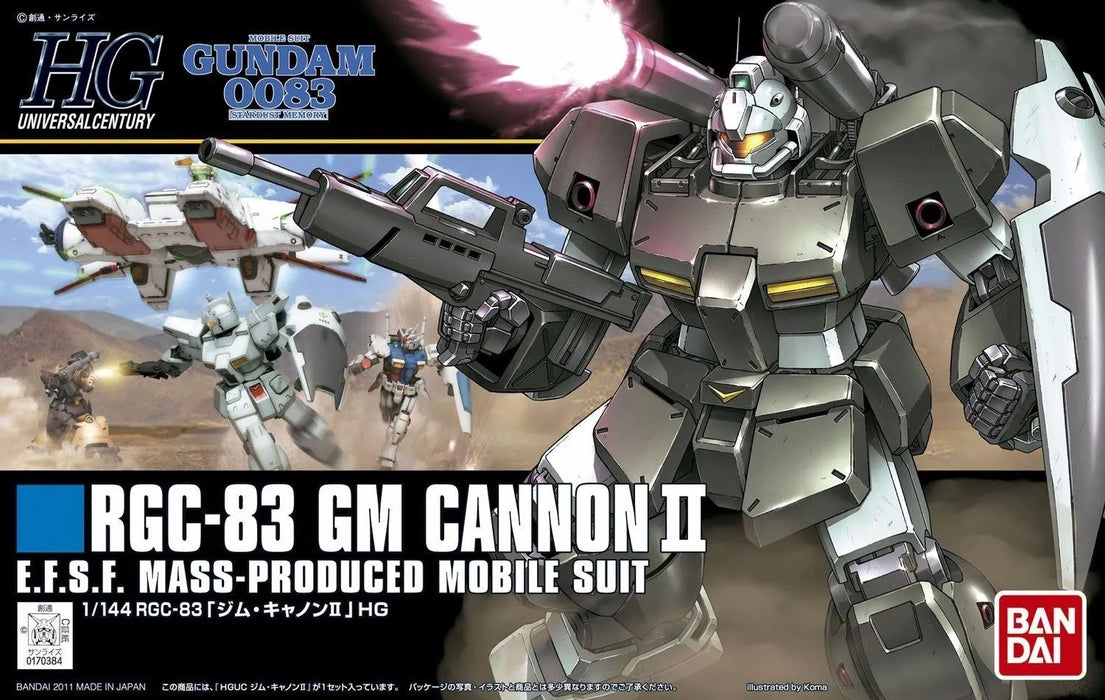 Bandai Hguc 1/144 Rgc-83 Gm Cannon Ii Plastic Model Kit Mobile Suit Gundam 0083- Japan Figure Store - #1 Bring To You The Best Japanese Goods