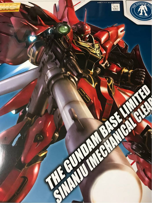 Bandai MG 1/100 Gundam Base Limited Sinanju Mechanical Clear Model Kit