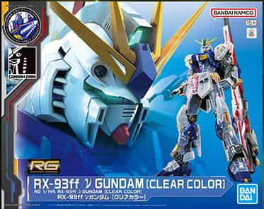 Bandai RG 1/144 Nu Gundam Clear Color Model Kit Limited Edition