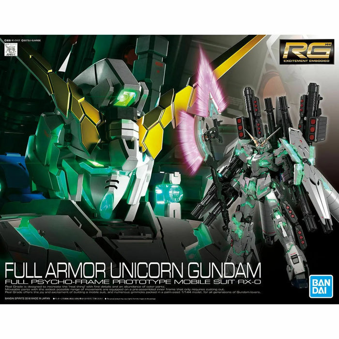Bandai Rg 1/144 Rx-0 Full Armor Unicorn Gundam Plastic Model Kit Gundam Uc- Japan Figure Store - #1 Bring To You The Best Japanese Goods