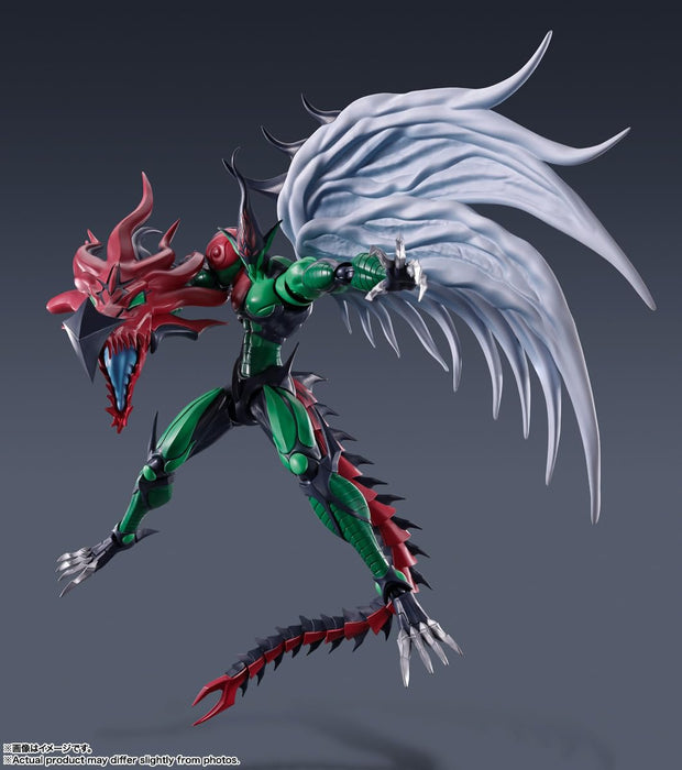 Figurine articulée Bandai SH Monsterarts Yu-Gi-Oh Flame Wingman 190 mm en PVC ABS