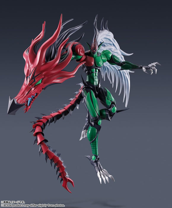 Figurine articulée Bandai SH Monsterarts Yu-Gi-Oh Flame Wingman 190 mm en PVC ABS