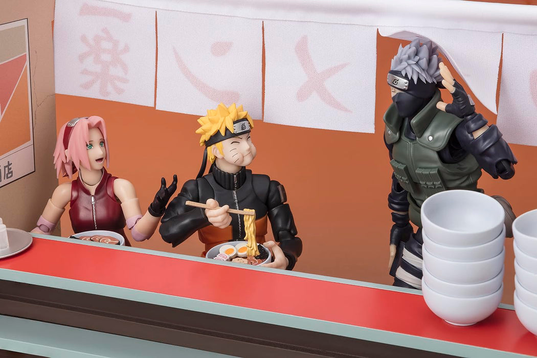 Bandai Spirits SHF Naruto Shippuden Ichiraku Ramen Set 220mm Painted Figure