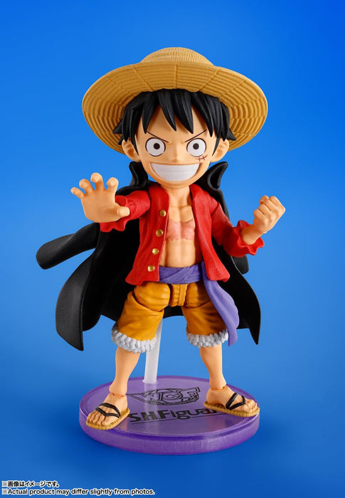 Bandai Spirits World Sammelfigur One Piece Monkey D. Luffy, 75 mm, beweglich