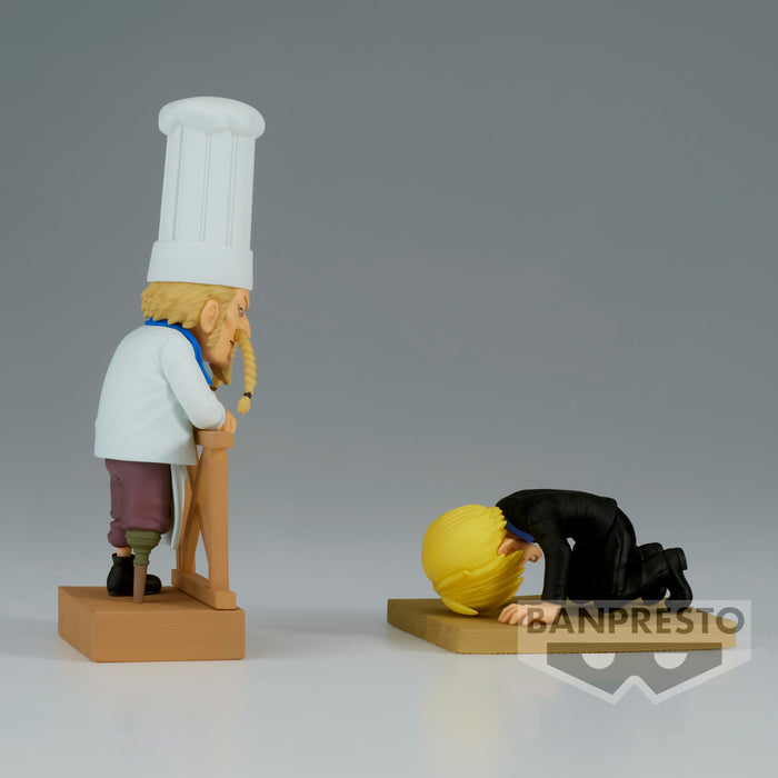 Banpresto One Piece Log Stories: Sanji & Zeff Collectible Figure Set