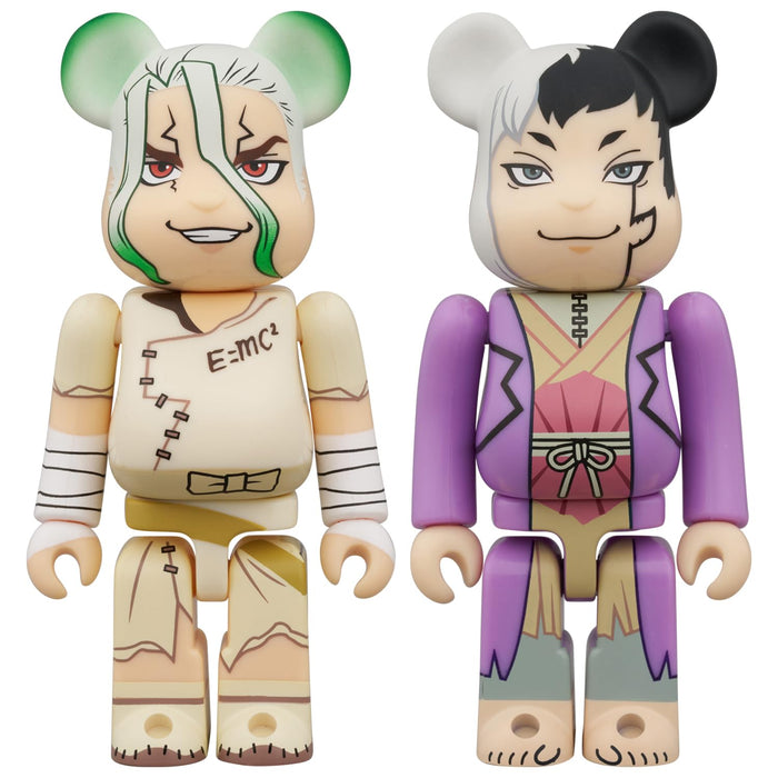 Medicom Toy Be@Rbrick Dr.Stone Senku Ishigami Gen Asagiri Action Figure Set- Japan Figure Store - #1 Bring To You The Best Japanese Goods