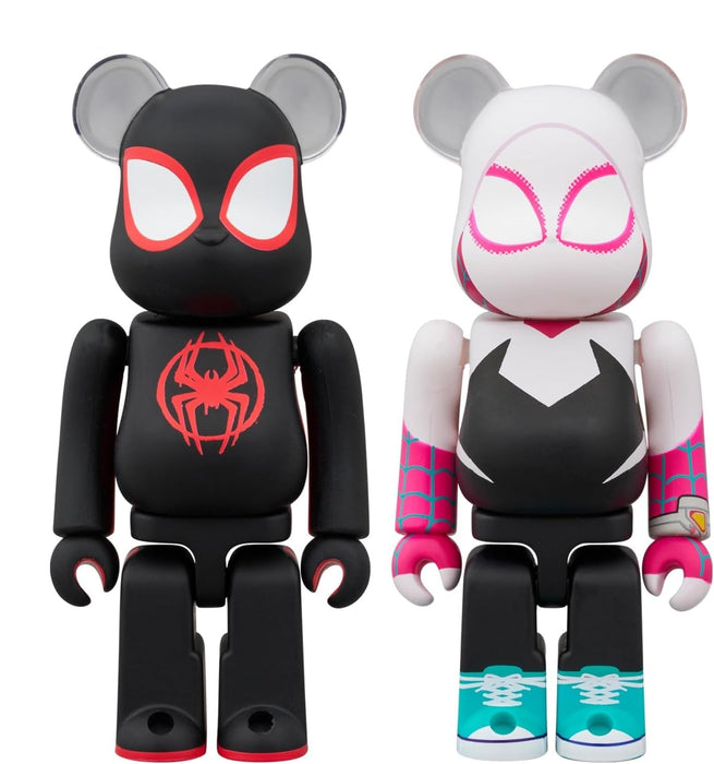 Medicom Toy Bearbrick Spider Man Miles Morales and Spider Gwen Action Figures Set- Japan Figure Store - #1 Bring To You The Best Japanese Goods
