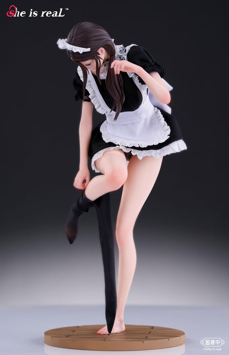 Bear Panda She Is Real X Lou Ll 1/6 Scale Figure PVC ABS Fabric Maid