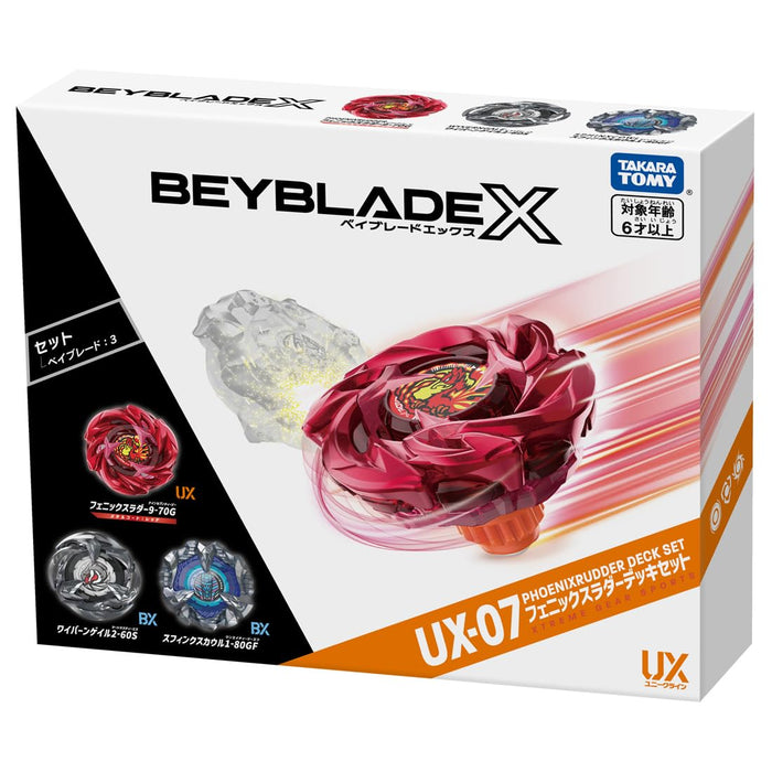 Takara Tomy Beyblade X Ux-07 Phoenix Leiterdeck-Set – Ultimatives Battle-Set