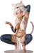 B'Full Brown Cat Girl Mau 1/6 Scale Painted Figure Collectible Toy