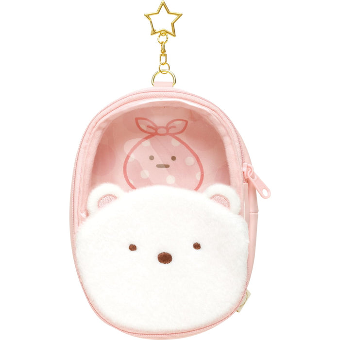 San-X Sumikko Gurashi Pochette en peluche ours polaire Ca44201