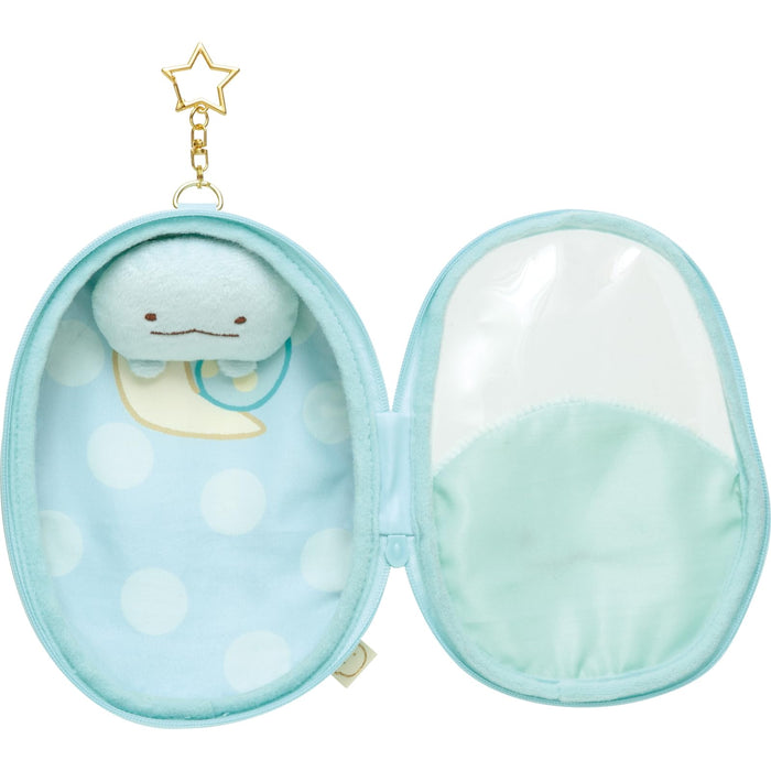 Pochette en peluche lézard Sumikko Gurashi San-X Ca44205 - Rangement mignon et doux