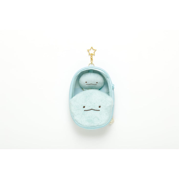 Pochette en peluche lézard Sumikko Gurashi San-X Ca44205 - Rangement mignon et doux