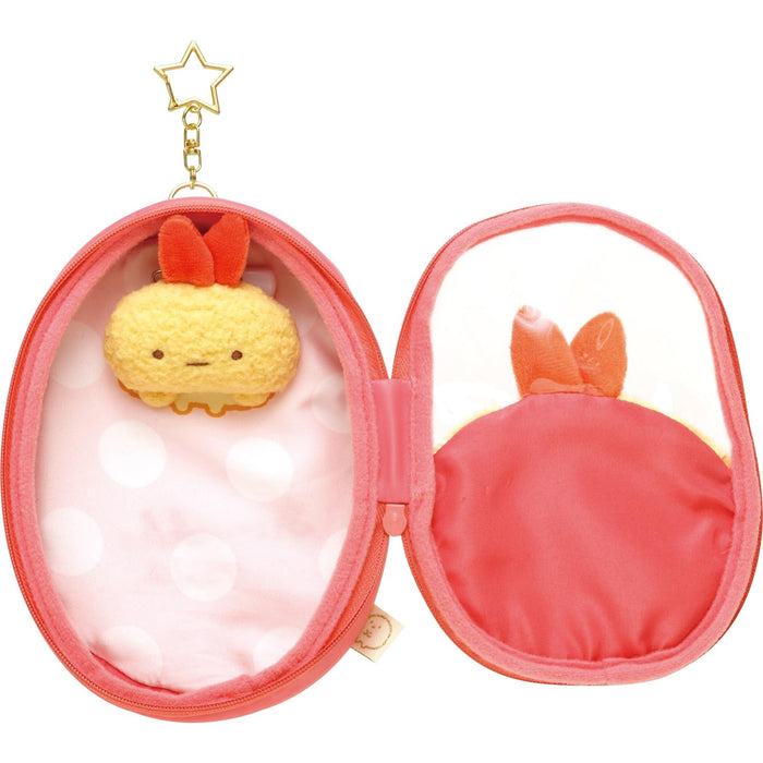 San-X Sumikko Gurashi Fried Shrimp Tail Plush Pouch Ca44206 for Kids