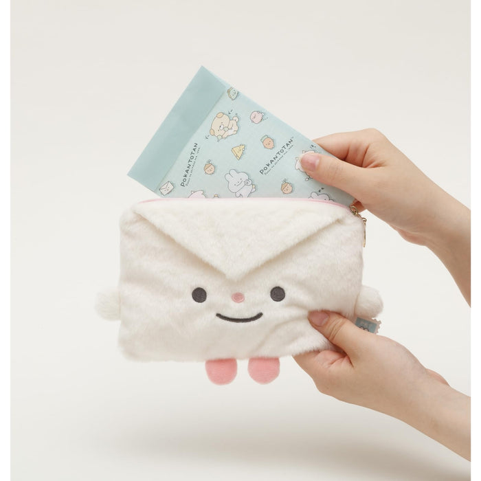 San-X Ca44701 Pokantotan Plush Pouch Otegamitan - Soft and Cute Storage Solution