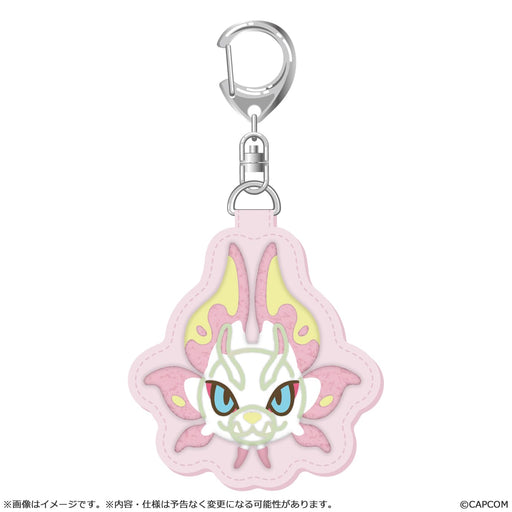 Capcom Monster Hunter Mondefo Tamamitsune Embroidery Keychain 67x65mm