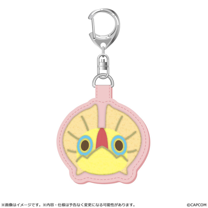 Capcom Monster Hunter Yian Kut-Ku Embroidery Keychain 54x59mm Polyester