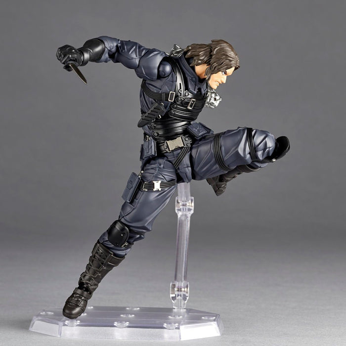 Figurine Revoltech du Soldat de l'Hiver de Kaiyodo Amazing Yamaguchi Bucky Barnes