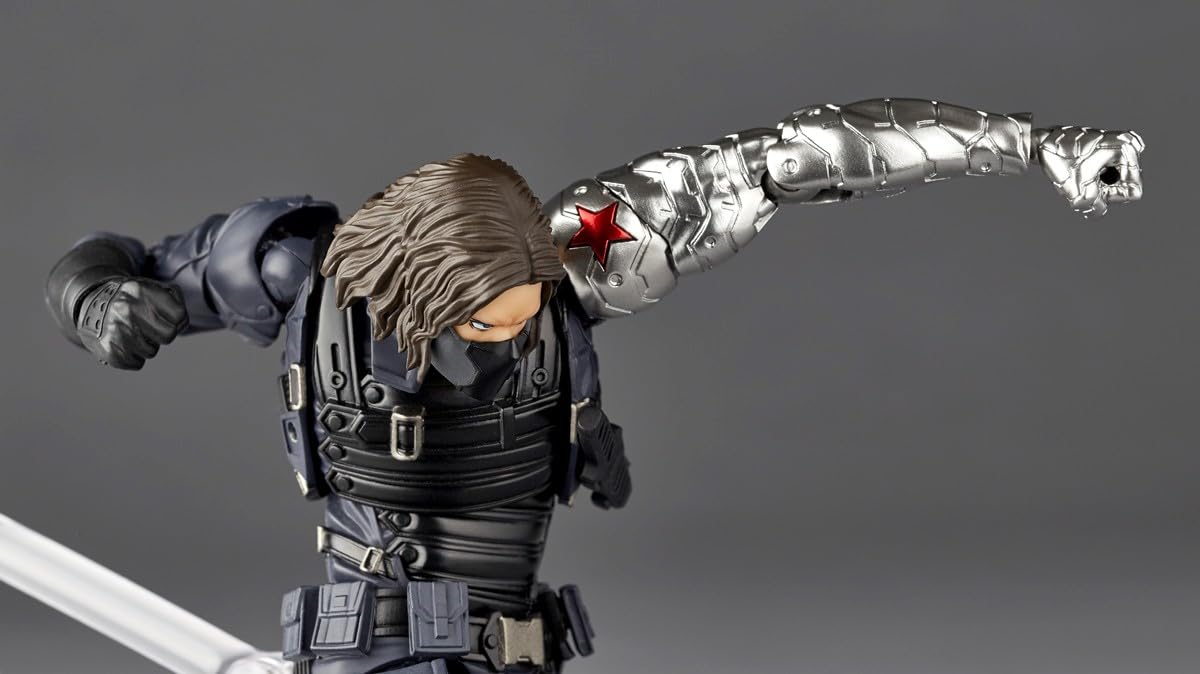 Kaiyodo Amazing Yamaguchi Bucky Barnes Winter Soldier Revoltech Figure