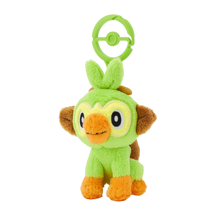 Pokemon Center Grookey Carabiner Mascot Plush Keychain Accessory