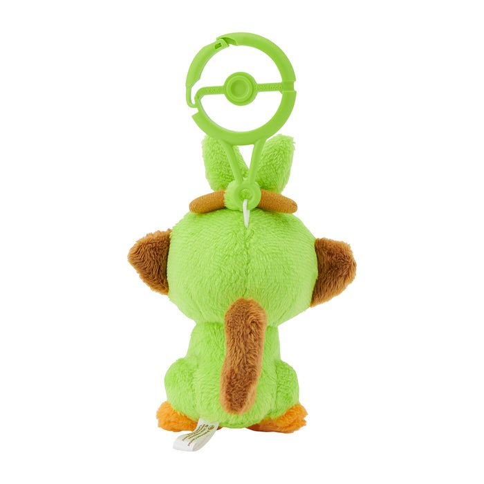 Pokemon Center Grookey Carabiner Mascot Plush Keychain Accessory